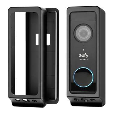 Imagem de Suporte de porta adesivo compatível com campainha Eufy E340/Wyze Duo Cam, suporte de montagem sem broca para Eufy E340, sensor de campainha sem bloqueio, kits de campainha de porta de apartamento para