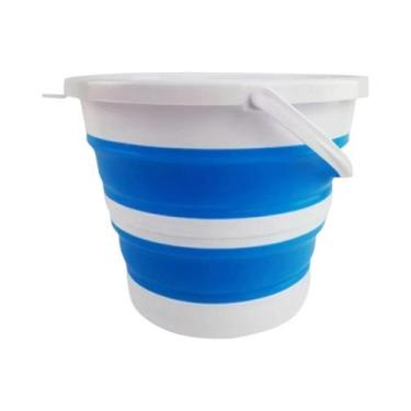 Imagem de Balde Dobrável Portátil 5-10L Durável Economia De Espaço Para Lavagem 