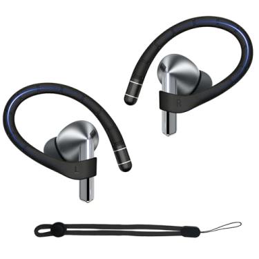Imagem de Adhiper Ganchos de orelha de liga de titânio para Samsung Galaxy Buds 3 Pro, Galaxy Buds 3 FE, Galaxy Buds 3 [cordão antiperda adicionado], acessórios que se encaixam com segurança, ganchos esportivos