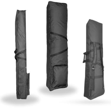 Imagem de Capa Bag Estofada Impermeável para Piano Digital e Teclado 88 Teclas Estojo Mochila Profissional com Alças Duplas, Bolso para Acessórios, Proteção Reforçada e Nylon Resistente