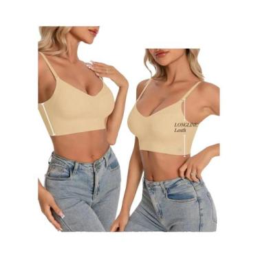 Imagem de Sutiã sem alças sem costura feminino sem alças sutiã de verão, sutiã p