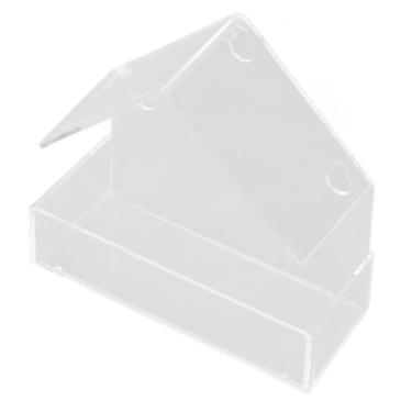 Imagem de Domary Janela Alimentador de Pássaros Forte Ventosa Bandeja de Alimentação Acrílica para Pássaros Jardim