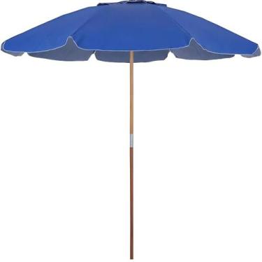 Imagem de GUARDA-SOL BAGUM GUARAPARI 2,0 M CABO DE MADEIRA - BEL - Azul