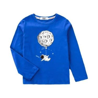 Imagem de Camiseta De Astronauta Para Meninos, Manga Comprida, Primavera, Outono