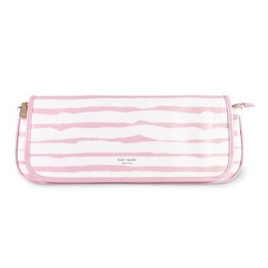 Imagem de kate spade new york Organizador de ferramentas de penteado, bolsa de viagem compacta para cabeleireiro, listra de deusa