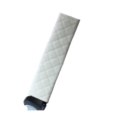 Imagem de 2 peças capa de cinto de segurança universal para carro de pelúcia ajustável almofadas de cinto de segurança de carro ombreiras 、acessórios interiores de carro、universal (bege)