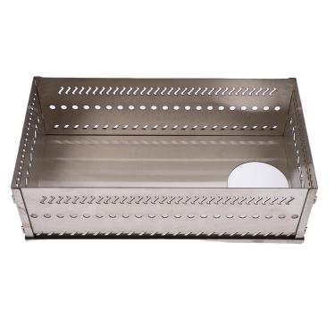 Imagem de Yinhing Suporte de Pedra de Sauna Portátil de Aço Inoxidável Cesta de Pedra de Sauna Multiuso Suporte de Rocha de para Fogão a Lenha Firebox de Carvão para Acampamento Ao Ar Livre (SL 375)