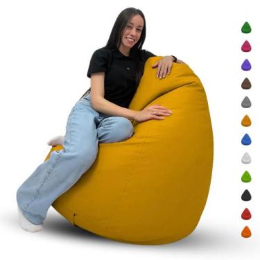 Imagem de Puff Pera Gigante Cheio Grande Para Eventos Escritório Descanso Almofa