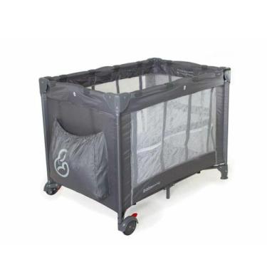 Imagem de Berço Portátil Galzerano Triton Desmontável Com Mosquiteiro Grafite - 