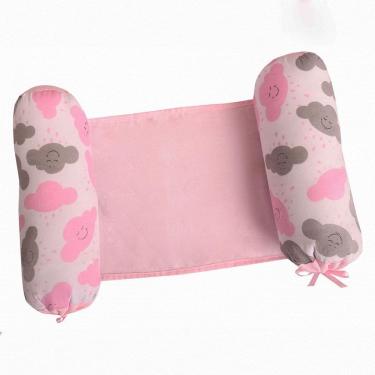 Imagem de Rolinho Protetor Para Bebê 42Cm Nuvem Rosa