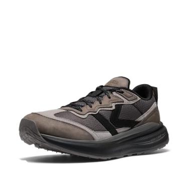 Imagem de KEEN Tênis masculino WK500 de couro respirável confortável para caminhada, Aço cinza/preto, 44