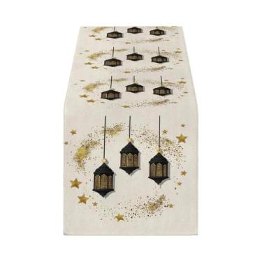 Imagem de Caminho De Mesa Xadrez Festivo De Natal Com Laço, Decoração Durável De