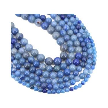 Imagem de Contas De Pedra Natural Jade Amarelo 4-10mm Cristal De Cura Solto Para