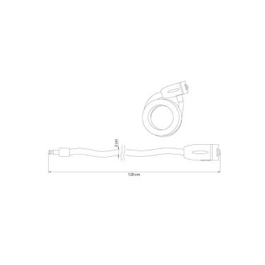 Imagem de Cadeado Antifurto para Estepe de Carro Tramontina 20x1200 mm com Chave