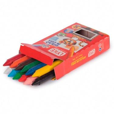 Imagem de Conjunto 12 Giz De Cera 12 Cores Gizão Lyke