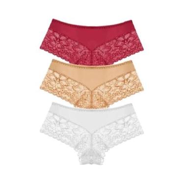 Imagem de Conjunto De Calcinhas Sexy De Renda Para Mulheres, G Strings Florais R
