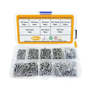 Imagem de Conjunto De Parafusos E Porcas Hexagonais 1255 Peças 660 Peças 520 Peç