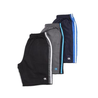 Imagem de Kit 3 Bermuda Tactel Plus Com Bolsos-Masculino