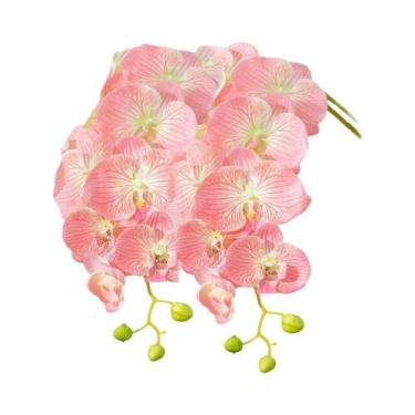 Imagem de Conjunto De Orquídeas Artificiais De 69cm De Altura, 2 Peças, Toque Re