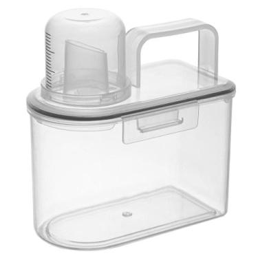 Imagem de Pote Hermético Multiuso com Copo Medidor 14cm x 8,5cm x 15cm - Lyor