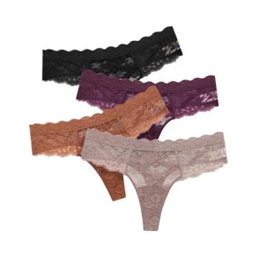 Imagem de Conjunto De Calcinhas Sexy De Renda Para Mulheres, Respirável, Cintura