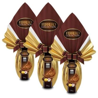 Imagem de Ovo De Páscoa Ferrero Rocher Collection Kit 3 Unidades 354G