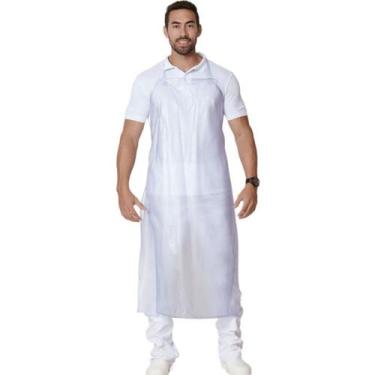 Imagem de Avental Proteção Vinil Transparente 0,28mm 120x065 Tiras Soldadas Bras