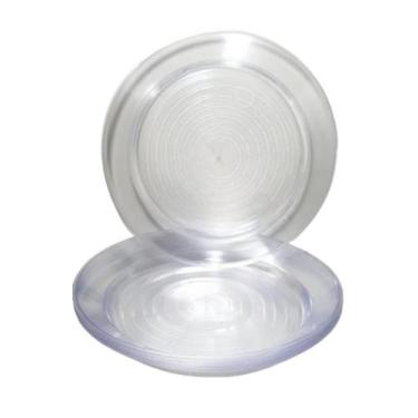 Imagem de Prato acrilico 22cm cristal c/10un. - ELITE PLASTIC
