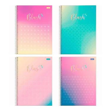 Imagem de Caderno Espiral Foroni Universitário Capa Dura Blush 10 Matérias 160 F