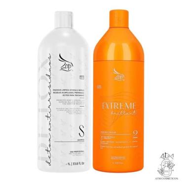 Imagem de Kit Progressiva Zap Extreme Brilhante - Sem Formol - 2x1l - Zap Cosmti