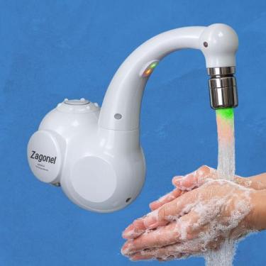 Imagem de Torneira Eletronica Parede Cozinha Lumen Zagonel 127v e 220v Patinha A