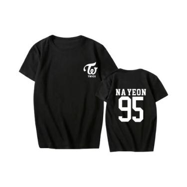Imagem de Camiseta Feminina De Manga Curta TWICE Concert T-shirt Lin Nilian MOMO
