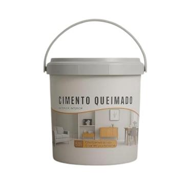 Imagem de Revestimento Cimento Queimado Piso E Parede Pronto Pra Uso 5Kg