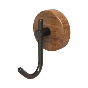 Imagem de Gancho De Parede Autoadesivo De Nogueira 4/1 Peças Para Banheiro, Supo