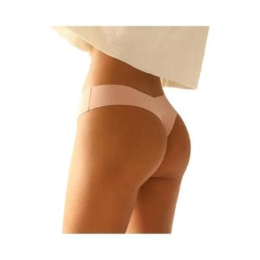 Imagem de Calcinha Tanga Feminina plus Size De Seda Gelada Sem Costura, Sexy, Es