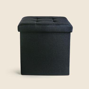 Imagem de Puff Baú Texture P Preto - A\CASA