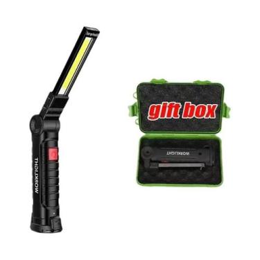 Imagem de Lanterna LED COB Portátil Recarregável Com Bateria Embutida, Lanterna 