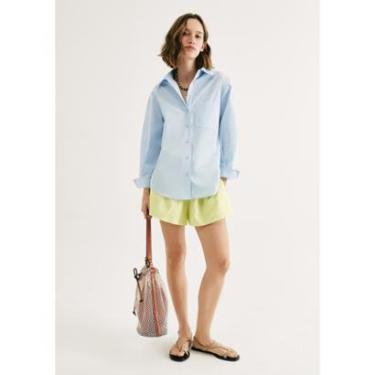 Imagem de Shorts Feminino Evasê Com Linho-Feminino