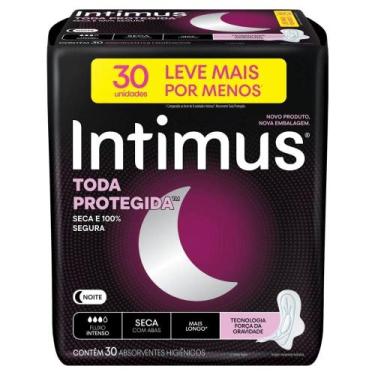 Imagem de Absorvente Noturno Intimus Seca com Abas 30 Unidades