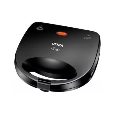 Imagem de Sanduicheira Grill Mondial Ultra S13 Antiaderente 110V 750w Multifuncional Preto Atinge 180 Graus