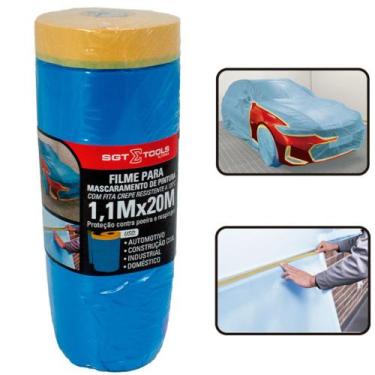Imagem de Filme para mascaramento eletrostático com fita resistente a 120C 1,1 x
