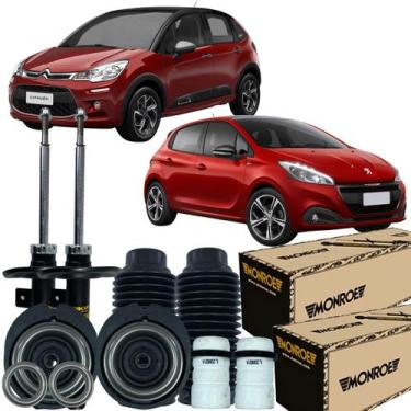 Imagem de Par Amortecedor Batente Coifa Coxim Dianteiro Peugeot 208 - MONROE