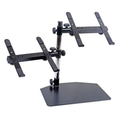 Imagem de Suporte Duplo,Mesa P/Notebook,controladora,mixer,serato,c/ajuste de al