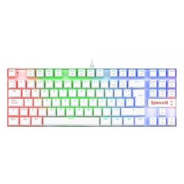 Imagem de Teclado Redragon K552W-RGB Kumara Meca WHT US Blue
