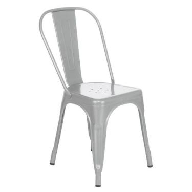 Imagem de Laraz, Cadeira Iron Tolix design industrial cozinha bar prata