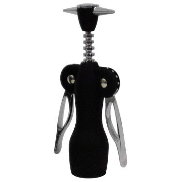 Imagem de Saca-rolha Julia 7304 para Abrir Vinhos em Fibra de Plástico Durável para Bar e Cozinha Preto Bon Gourmet