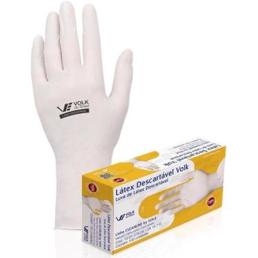 Imagem de Luva Latex Volk Anti Alérgico com Amido M 100 unidades