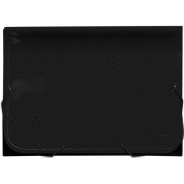 Imagem de Pasta sanfonada plastica a4 12 divisoes all black - DAC