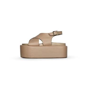 Imagem de Tamanco Sandália Plataforma Nude - Jessica Leal Shoes, Nude, 38