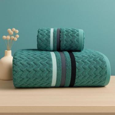 Imagem de Jogo de Banho e Rosto Corttex Toalha Banhão Jacquard 100% Algodão, Gro